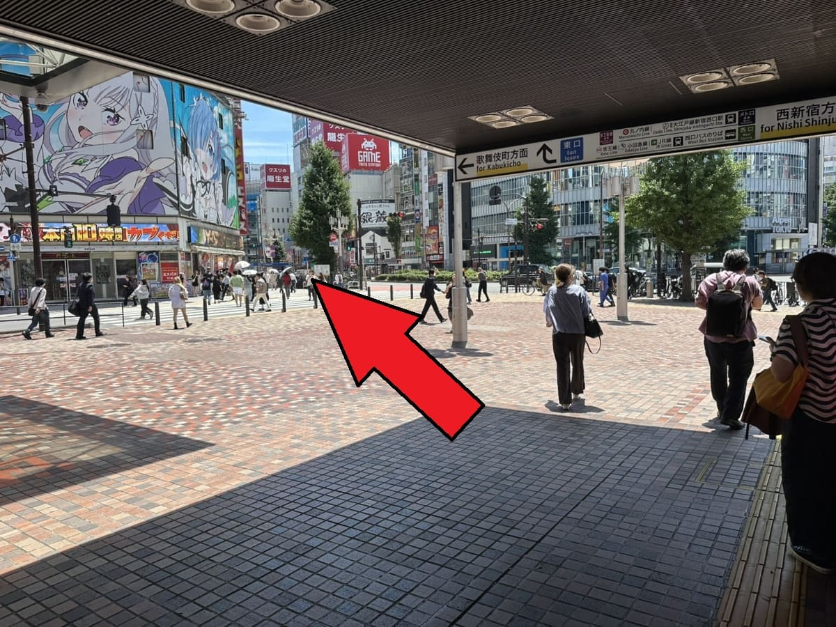 歌舞伎町方面に道なりに進みます。