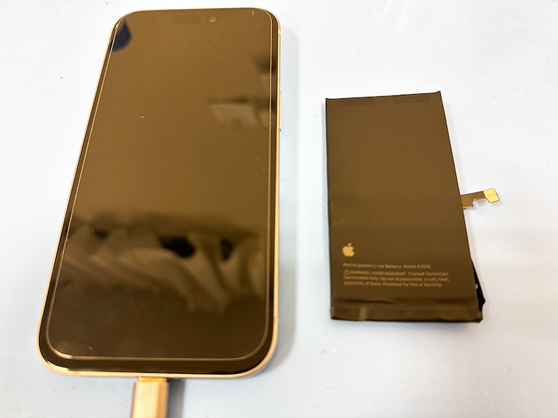 西船橋よりご来店 iPhone15バッテリー交換修理のお客様
