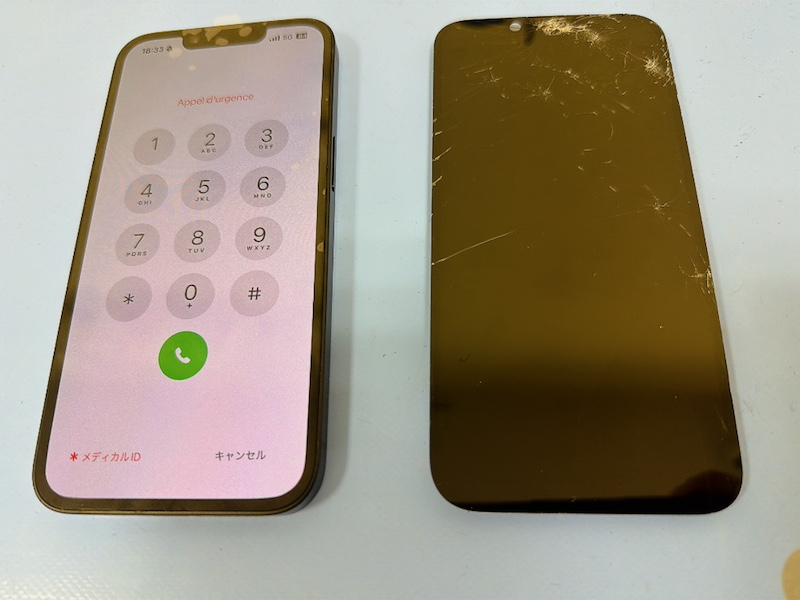 浦安よりご来店　iPhone16e画面修理のお客様