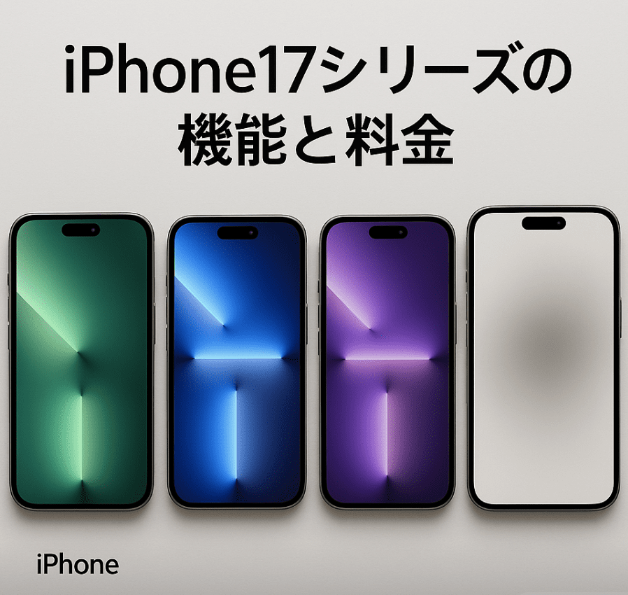 最新iPhone17シリーズの機能と料金を徹底解説