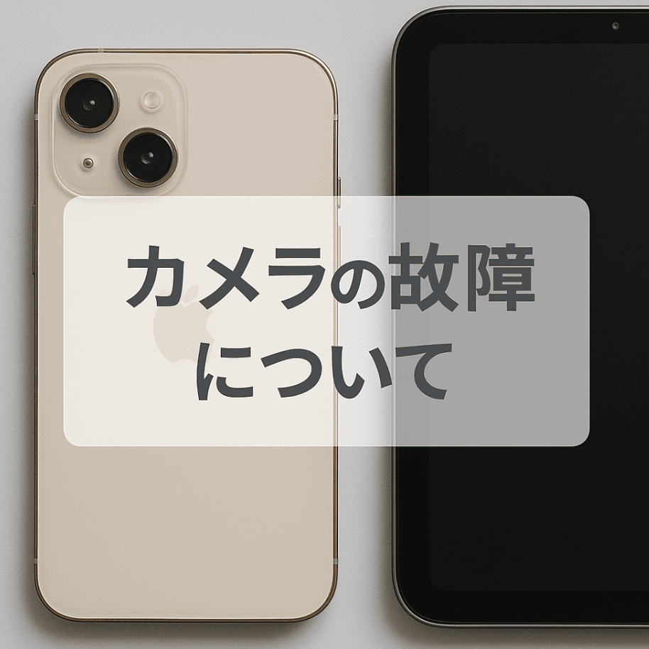iPhone・iPadのカメラ故障の原因と対処法