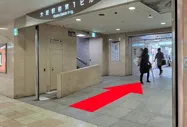 4.大阪駅前第一ビル地下2階の入り口に入ります。