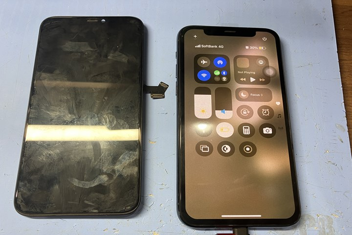 iPhone11Pro 画面故障 OLEDパネル故障 ダイワンテレコム池袋店 修理後