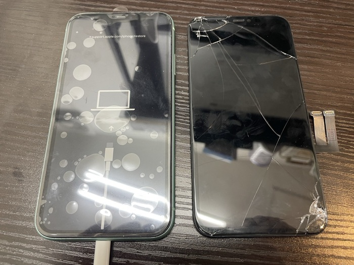iPhone修理　渋谷　ダイワンテレコム　即日　液晶割れ　