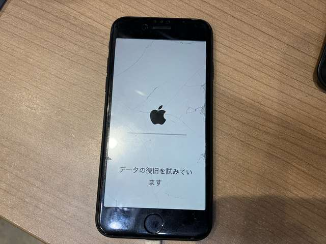 空き容量不足でロゴループしたiPhoneSE3を復旧しました！！