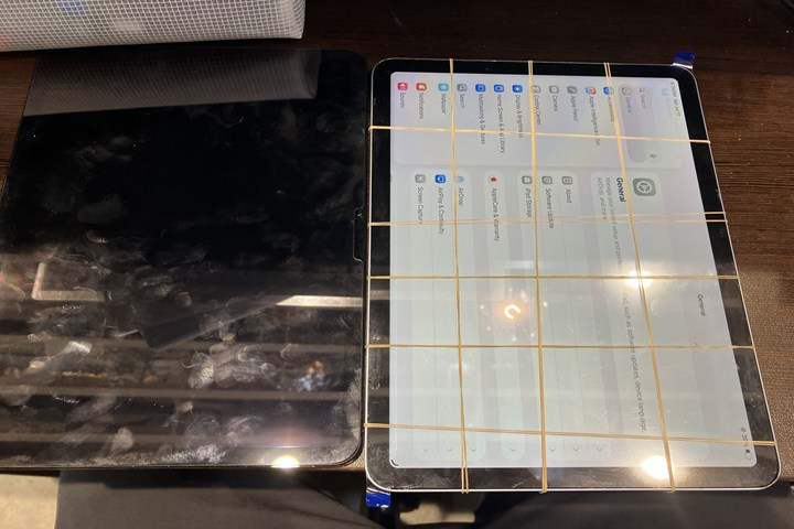 11インチiPad Air (M2) 画面割れ 画面交換 即日修理 ダイワンテレコム渋谷店 修理前