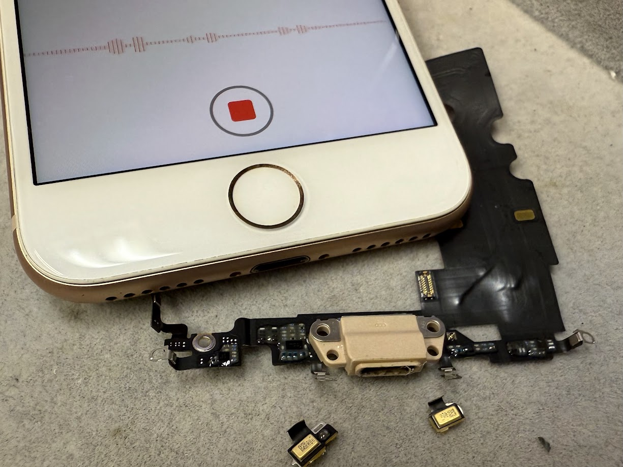 iPhone8マイク修理｜相手に声が届かない症状