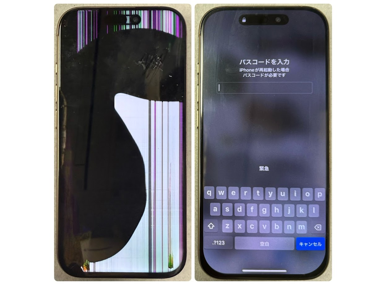 iPhone16Proの液晶不良