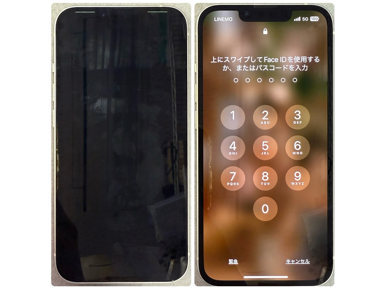 iPhone13の液晶不良修理