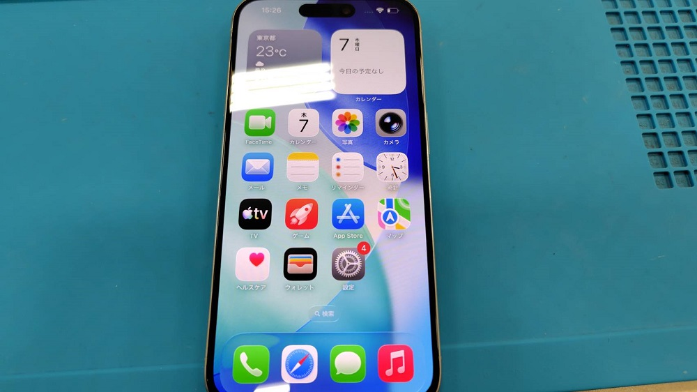 iPhone15Proの画面交換もダイワンテレコムで