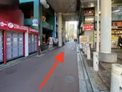 松戸駅から店舗までのルート4