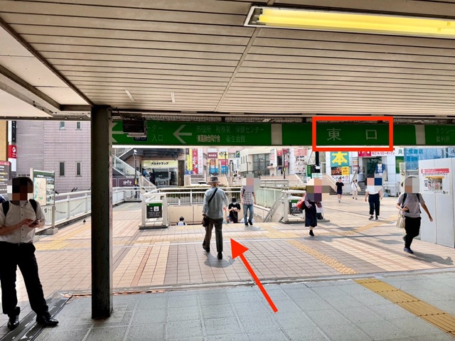 松戸駅から店舗までのルート1