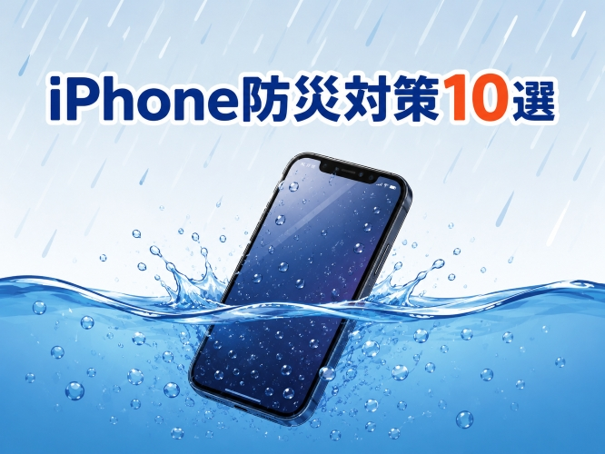 台風・大雨に備えるiPhone防災対策10選【名古屋・栄】
