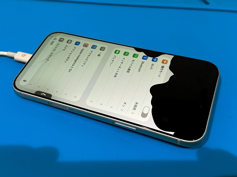 名古屋市｜iPhone17 Pro Maxの液晶漏れを約30分で修理