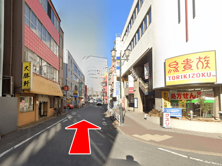 八王子駅から店舗までのルート3