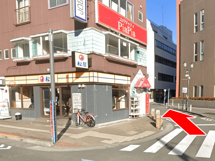 八王子駅から店舗までのルート2