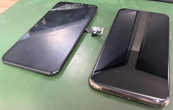 iPhone11Proの画面割れ修理2