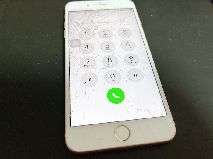 iPhone7ガラス割れ