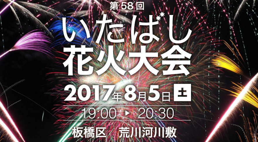 関東最大級のいたばし花火大会！