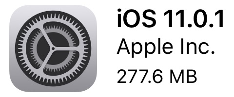 iOS11の不具合を修正するアップデートを今日リリース【iOS11.0.1】