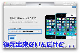 iPhone更新/復元しようとしたらできない・・・・