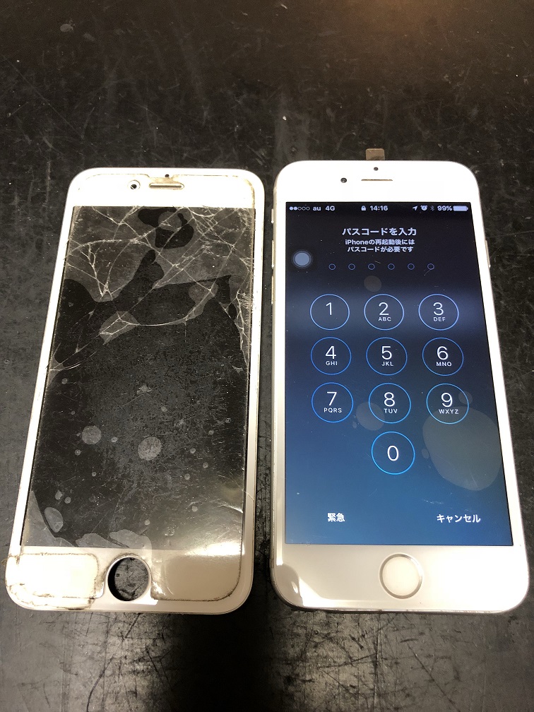 iPhone６の画面交換の手順