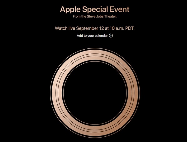 2018年9月12日  新型iPhoneの発表イベント開催決定