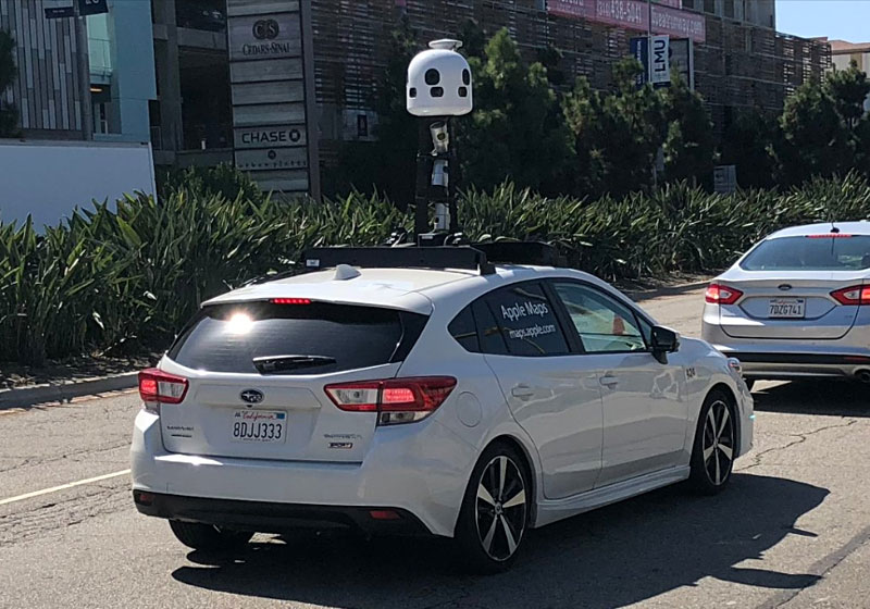 AppleがMAPの精度向上に向けてスバル・インプレッサを導入