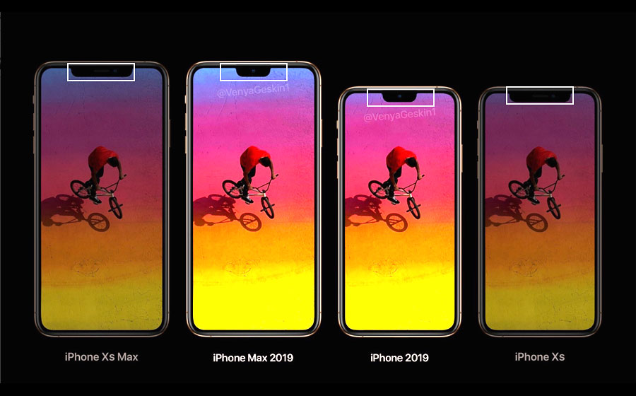 2019年版iPhoneは画面上部のノッチが小さくなる！？