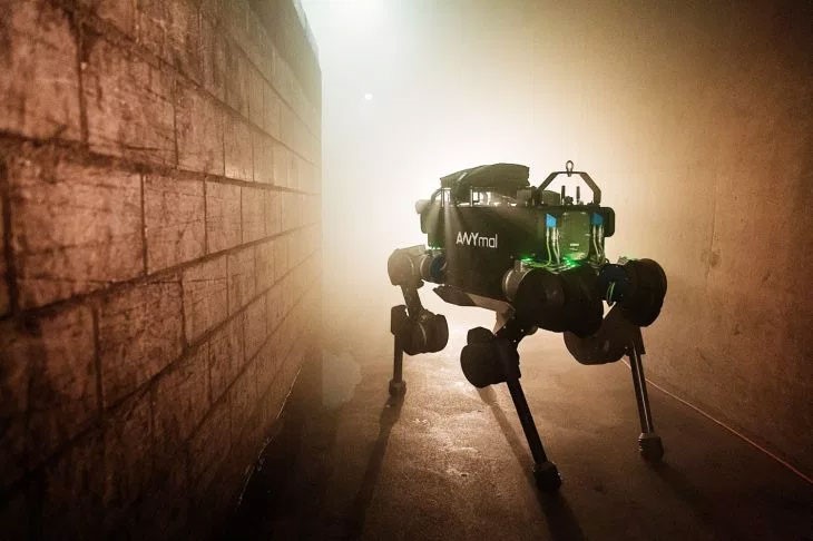 四つ足歩行ロボットANYmalが下水路を冒険