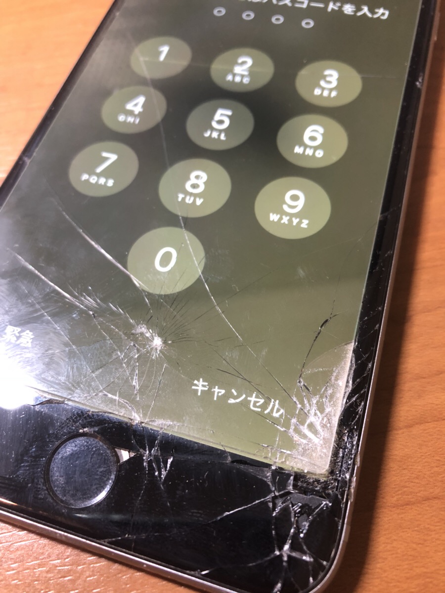 iPhone6Plus画面+バッテリー同時交換即日45分！