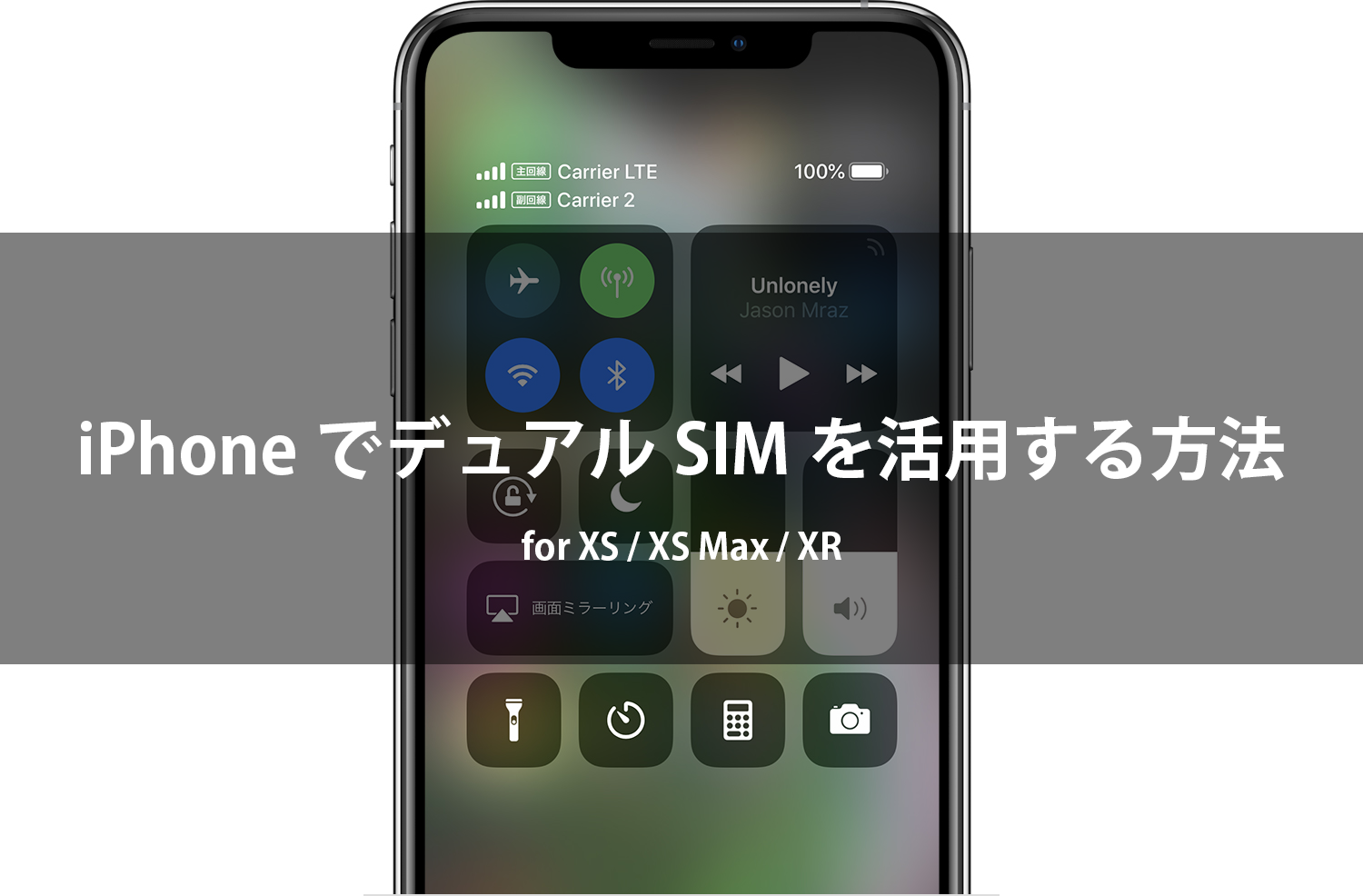 【iPhone XS/XR】nano-SIMとeSIMのデュアルSIMを活用する方法