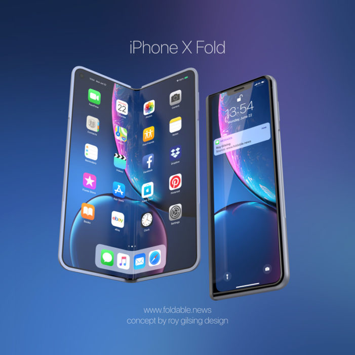折り畳み型iPhoneのコンセプトイメージ「iPhone X Fold」