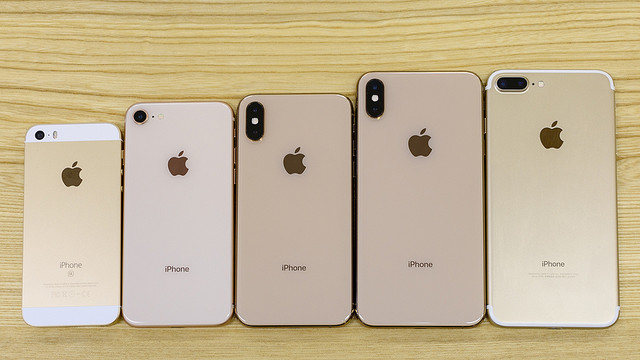 歴代iPhoneのサイズ