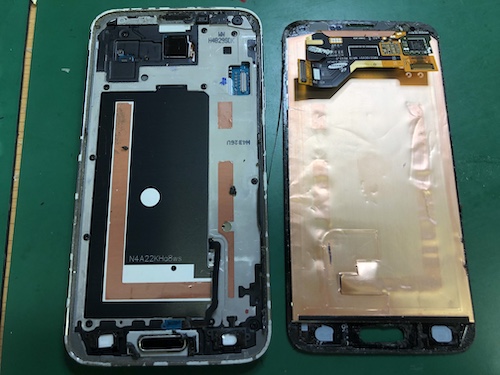 Galaxys5液晶不良修理(名東区一社よりお越し)