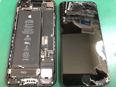【昭和区御器所よりお越し】iPhone画面割れ＆バッテリー交換
