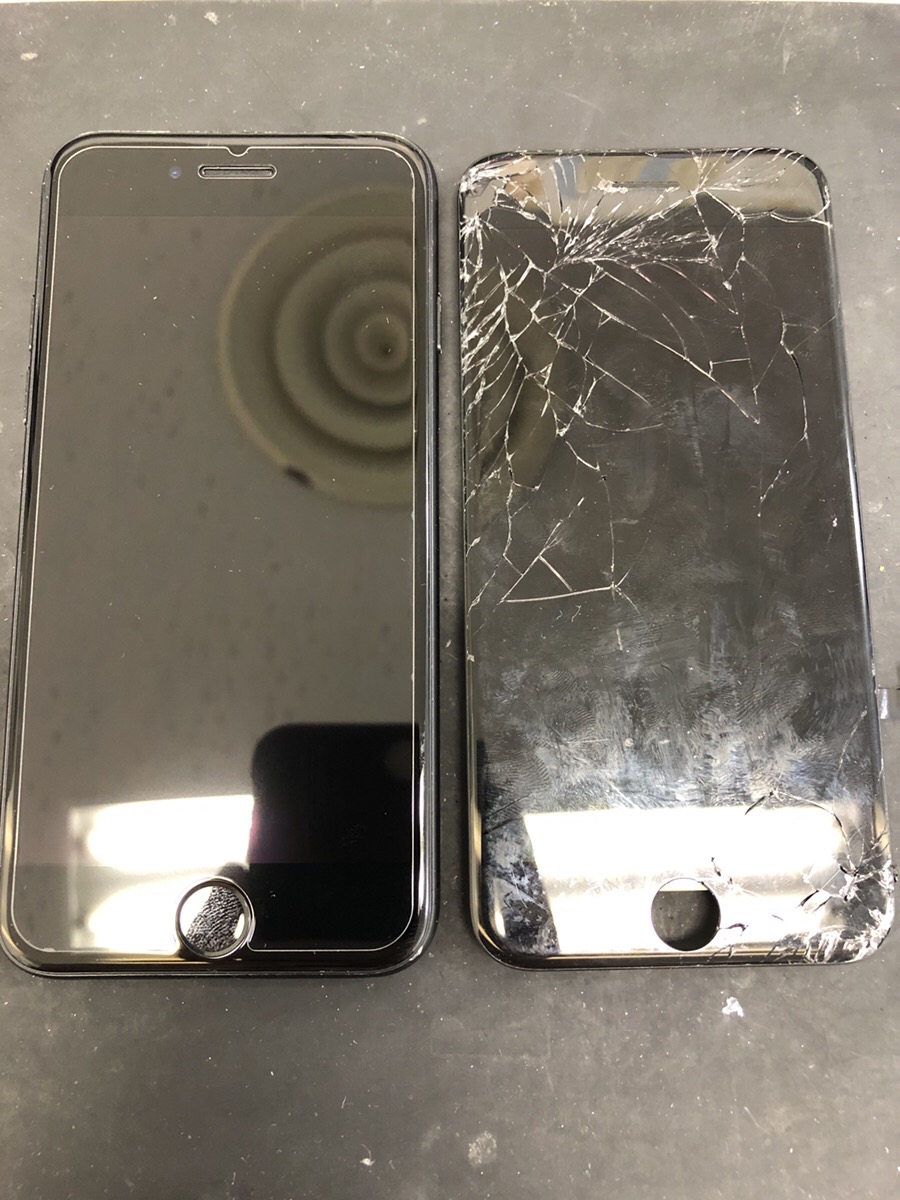 iPhoneの画面割れ修理おまかせ下さい。