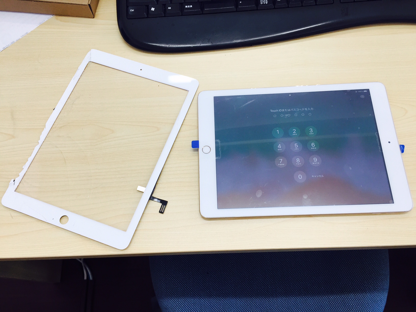 iPad2017年モデル、第5世代のガラス割れ修理！