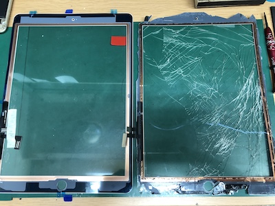 iPad5( A1823)画面割れ修理の工程
