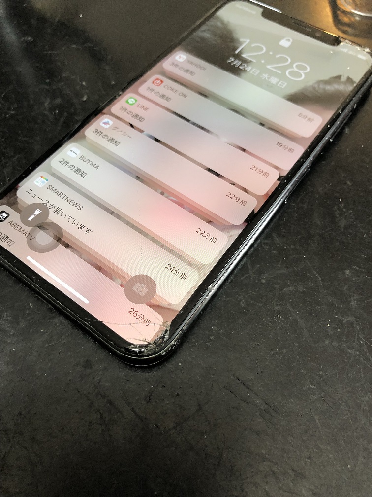 iPhoneX　画面交換の手順