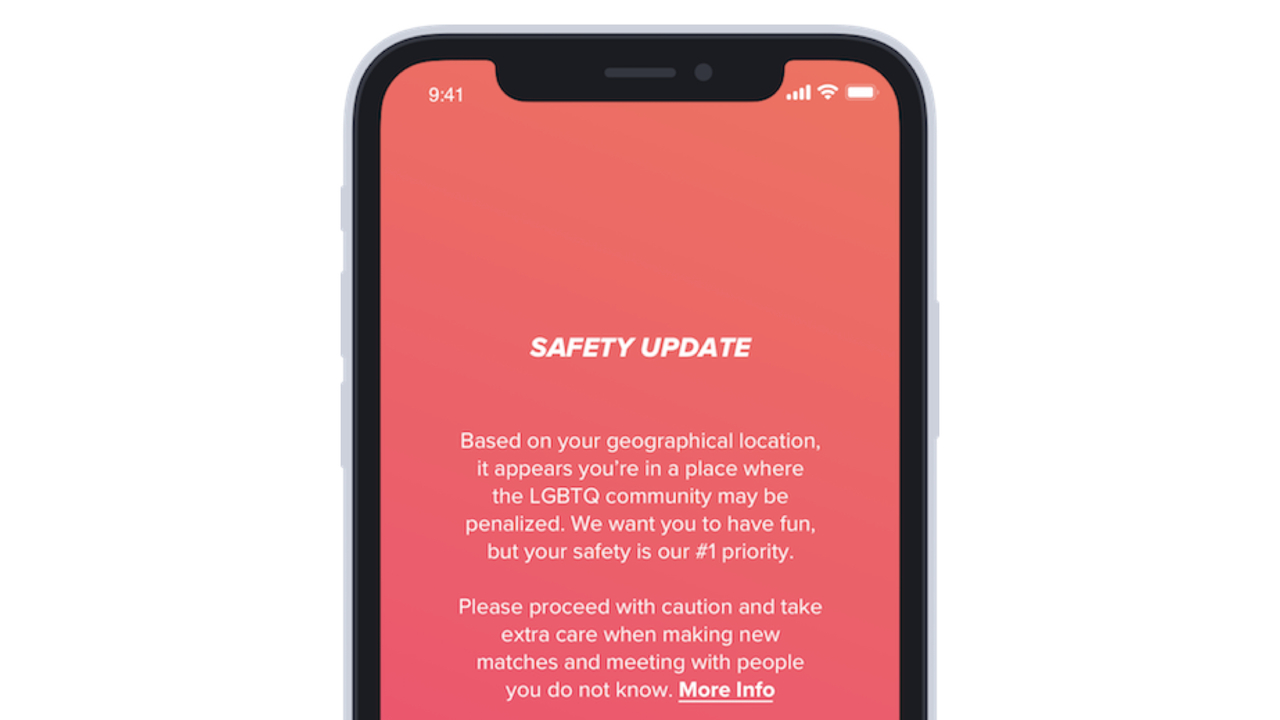 Tinder、旅行先がLGBTQに事前に警告を出す機能を追加
