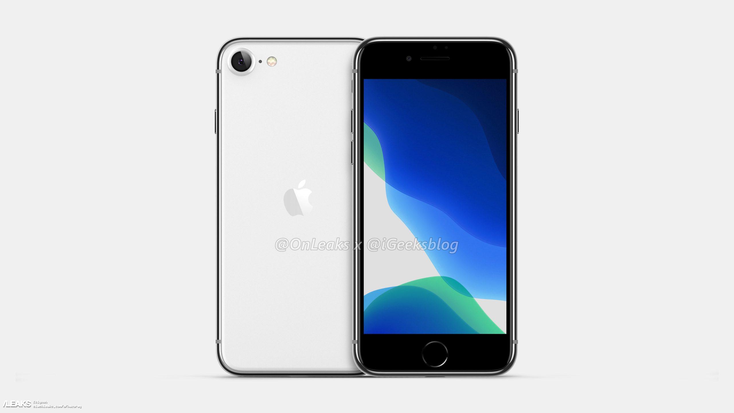 iPhoneSE2のレンダリング画像が登場。背面ガラスは11と同じ