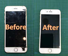 墨田区からお越しのiPhone6sの画面修理のお客様