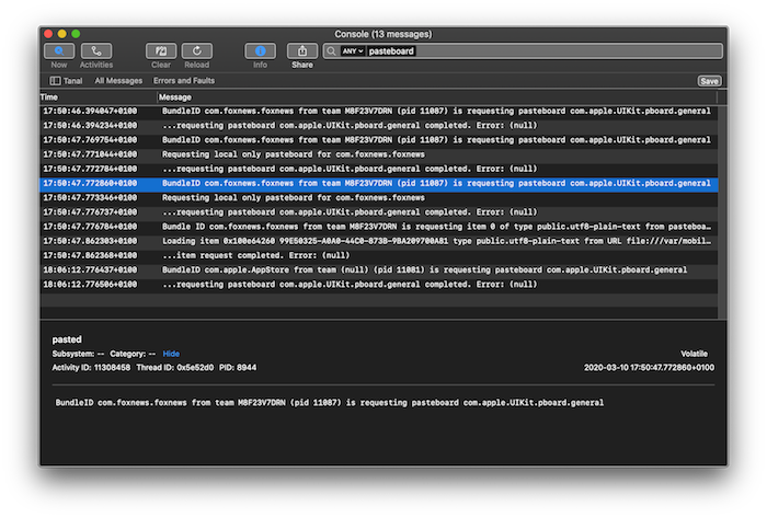 人気のiOSアプリがクリップボードの情報を無断でアクセスしていた。