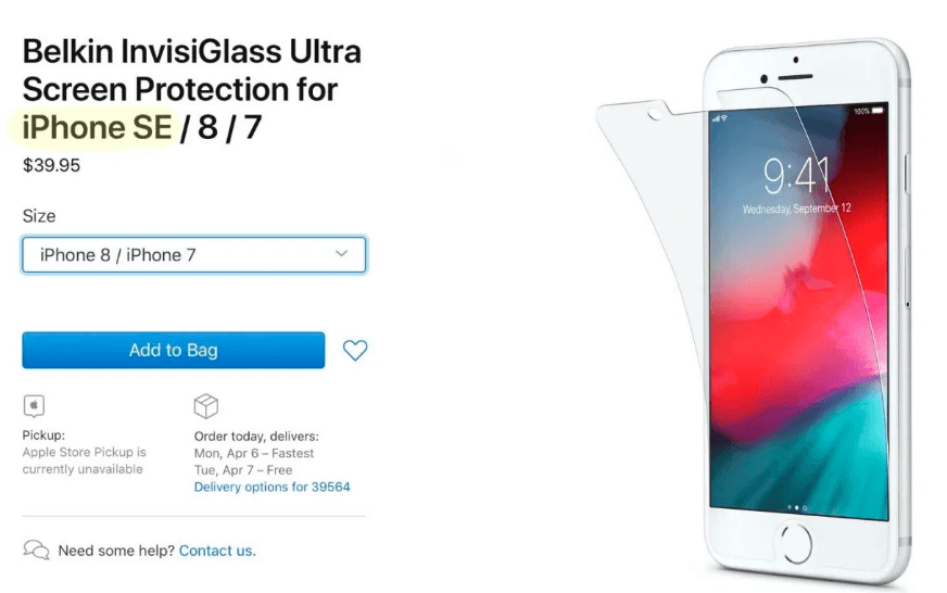 iPhone SE 2、公式サイトでうっかり情報が洩れる