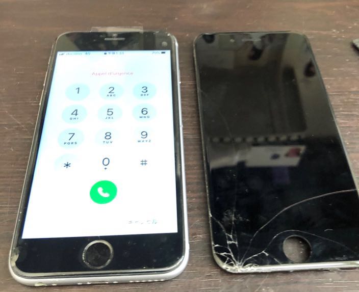 iPhone6s画面割れ修理
