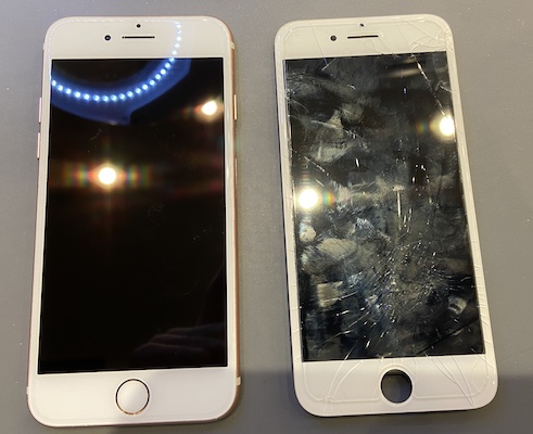 iPhone7画面割れ　即日修理！