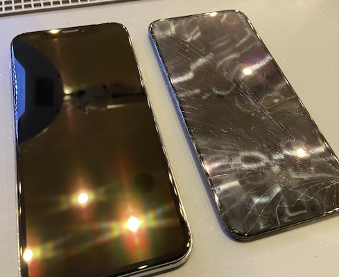 iPhoneXの画面割れ修理