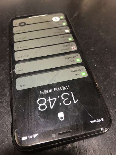 iPhoneXの画面交換
