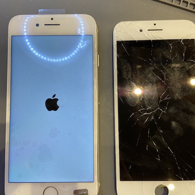 iPhone7 30分で画面割れ修理